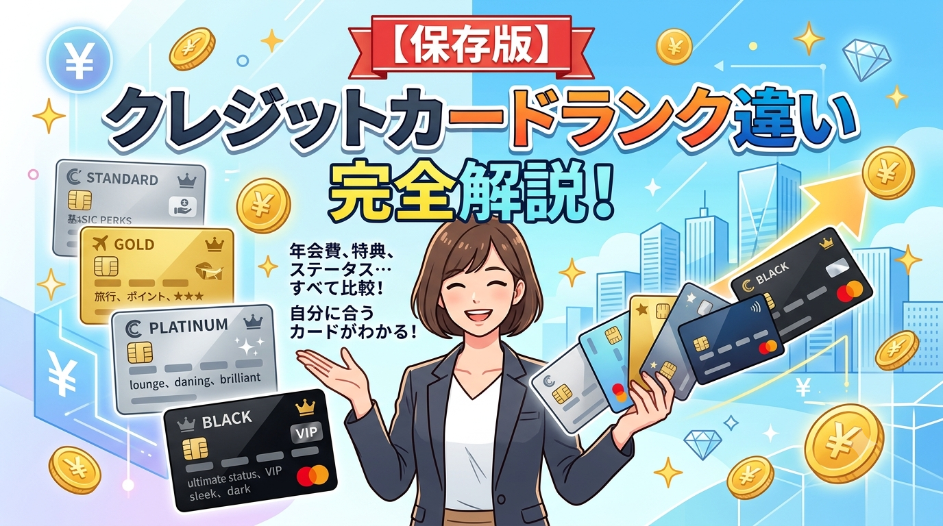 【保存版】クレジットカードランク違い完全解説の画像
