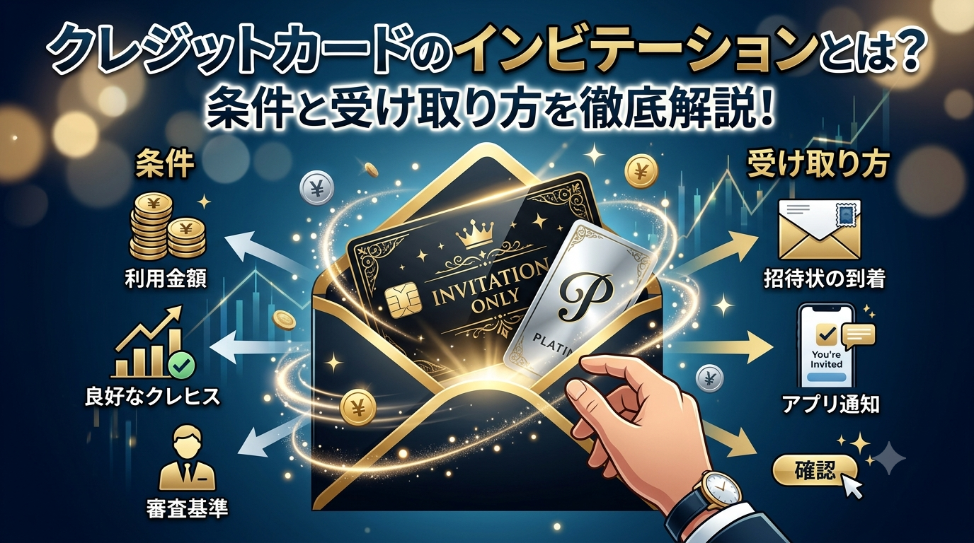 クレジットカードのインビテーションとは？条件と受け取り方の画像