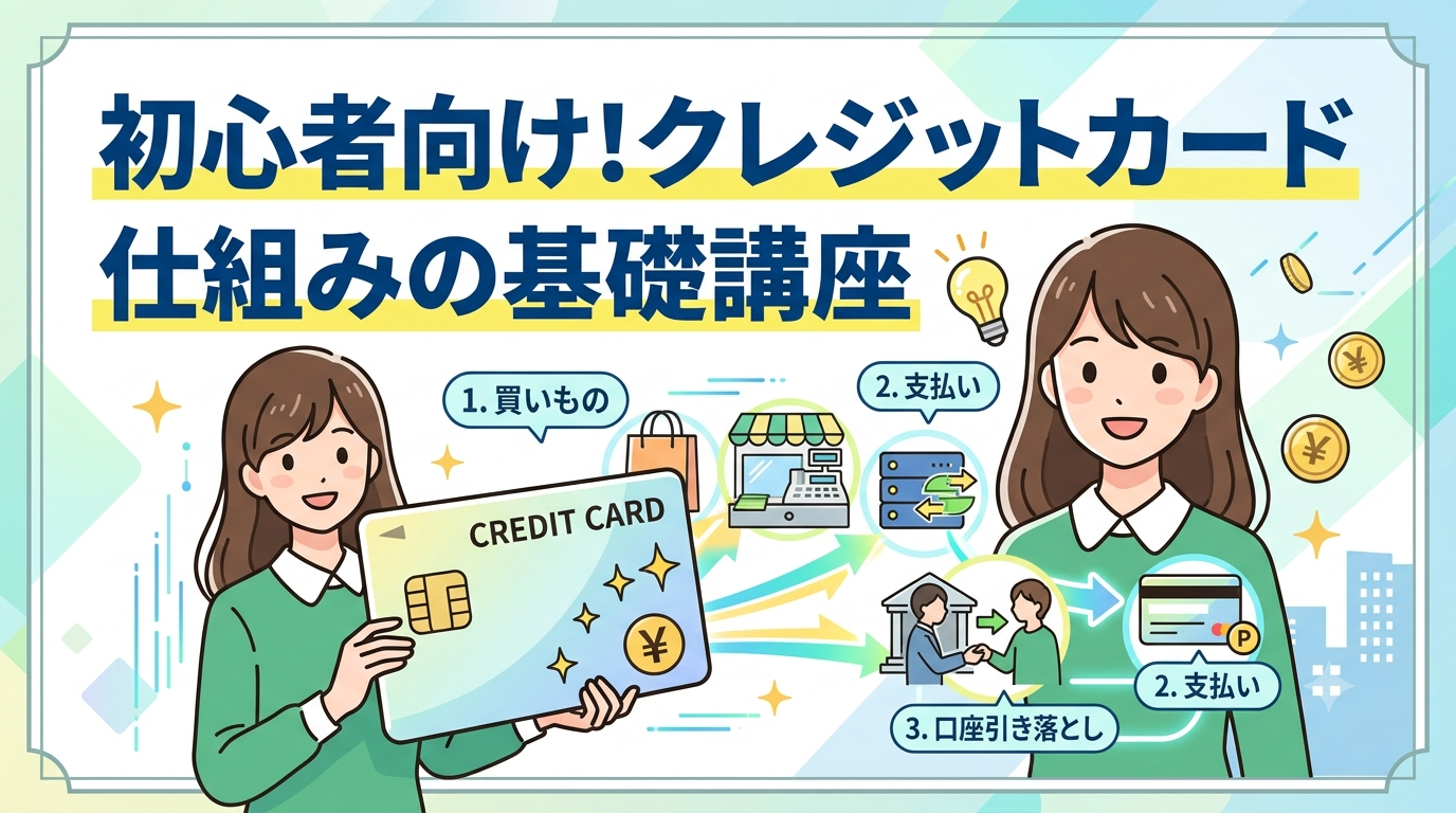 初心者向け！クレジットカード仕組みの基礎講座の画像