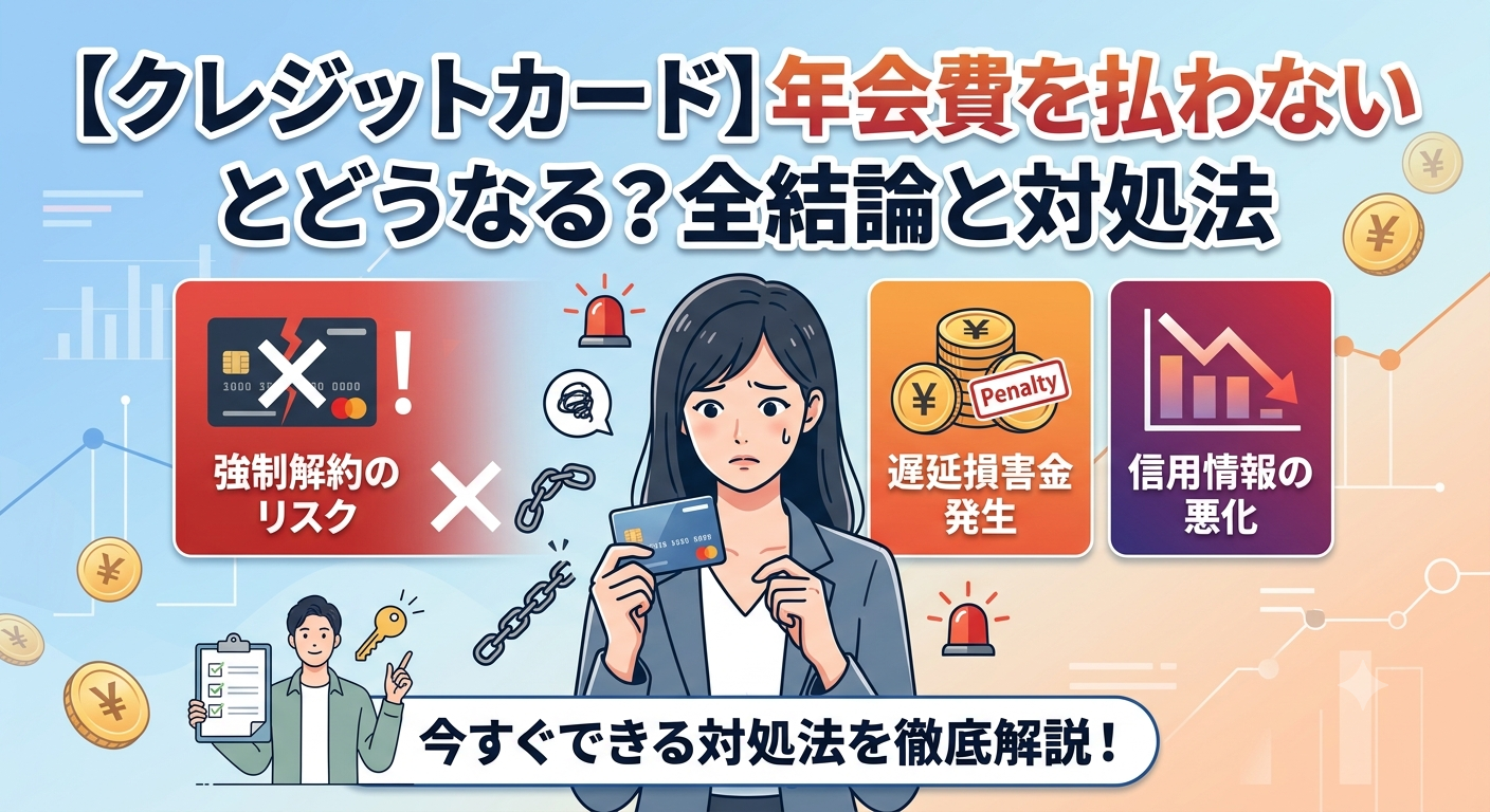 年会費を払わないとどうなる？全結論と対処法の画像