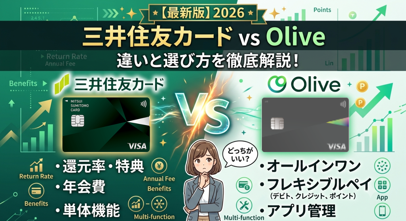 三井住友カード vs Olive 違いと選び方を徹底解説の画像