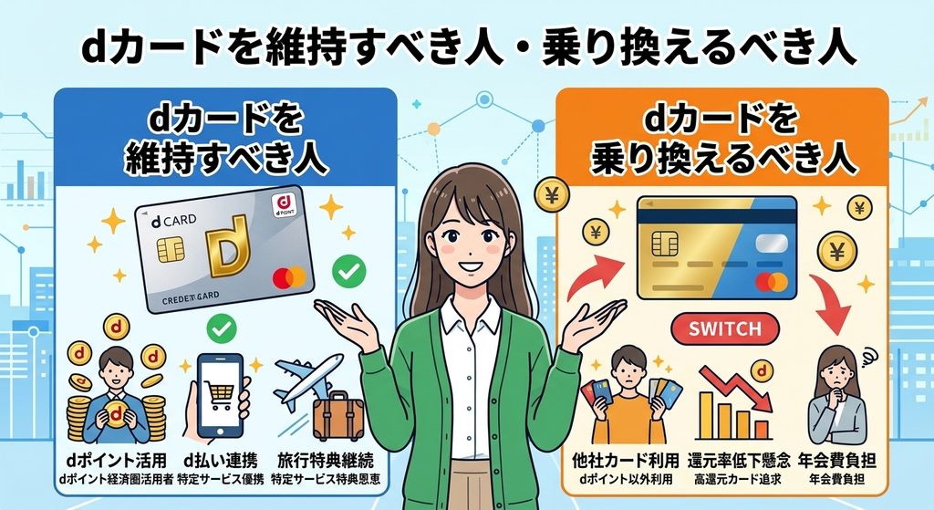dカードを維持すべき人・乗り換えるべき人の画像
